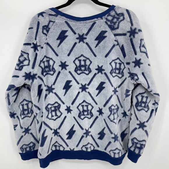 WIZARDING WORLD HARRY POTTER Fleect Jogger AOP Lounge Set Sweater Sweats Size L - Picture 3 of 8